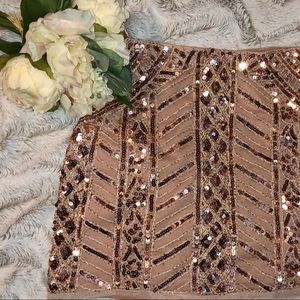 NEW Pink Sequin VICI Mini Skirt